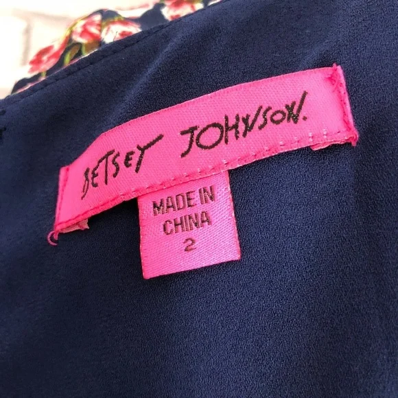 Betsey Johnson Women’s Navy Floral Romper - Picture 8 of 8